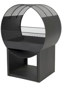 Buschbeck Feuerstelle »Porthole«, Feuerkorb, Feuerschale schwarz, BxTxH: 56x40x80 cm