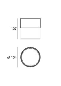 LINEA LIGHT LED-Deckenleuchte Crumb, weiß, Ø 10,4 cm, Eisen, Glas