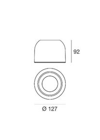 LINEA LIGHT LED-Downlight Outlook S, weiß, Aluminium, Glas, dimmbar