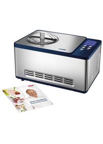 Unold Elektro Unold Eismaschine »Schuhbeck Exklusiv 48818«, 1,5 L, 150 W blau, Volumen 1,5 Liter