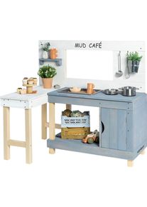 Muddy Buddy® Outdoor-Spielküche »Mud Café«, Matschküche, weiß - wolkengrau