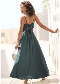 Lascana Maxikleid, aus gewebter Viskose, Cut-Out am Rücken, Chiffon-Qualität, Sommerkleid