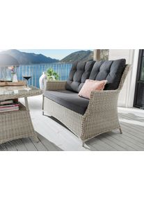 Destiny Loungesofa »CASA«, Aluminium, Polyrattan, 2er Sofa, inkl. Auflagen