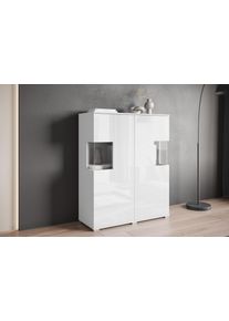 Inosign Highboard »Kenia«, Modernes Highboard mit Glastüren, Breite 100 cm