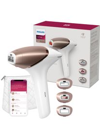 Philips Ipl-Haarentferner »Lumea s9000 bri955/00«, 450.000 Lichtimpulse, 3 Aufsätze (Körper, Gesicht Und Präzisionsaufsatz), Kabellos rosegold,...