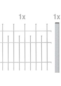 Alberts Metallzaun »Anbauset Madrid«, Höhe: 49,5, 73,5 und 98,5 cm, Breite: 200 cm, zum Aufschrauben