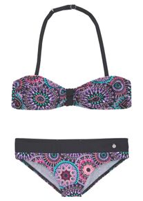 s.Oliver Bandeau-Bikini, mit coolem Print