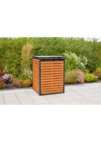 Merxx Mülltonnenbox »Basis Alu/Eukalyptus«, für 240 Liter Mülltonne