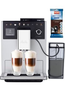 Melitta Kaffeevollautomat »CI Touch Latte Select F 630-201« 12 Kaffeekreationen & 6 Benutzerprofile, flüsterleises Mahlwerk in silberfarben