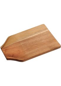 Kesper Schneidebrett zulaufende Schneidfläche in braun, Größe B/H/L: 25 cm x 2 cm x 36 cm
