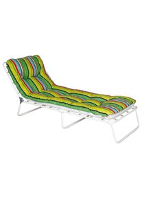 Best Gartenliege »Wörthersee« Stahl, inkl. Auflage in bunt