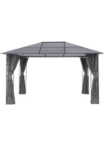 Konifera Pavillon »Valencia« Blätter-Optik in grau, Größe B/H/T: 300 cm x 400 cm