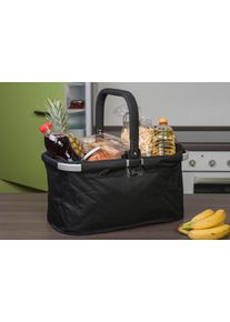 Genius Einkaufskorb »Falko - Uni«, (1 Tlg.), 5 Standfüße Halten Den Boden Sauber schwarz , Premium-Einkaufskorb