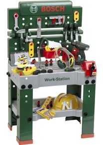 klein Spielwerkbank »BOSCH-Workstation Mega, mit Handwerker Set«, mit BOSCH Akkuschrauber; Made in Germany