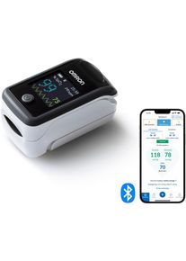 Omron Pulsoximeter »P300 Intelli IT Bluetooth-Fingerpulsoximeter« zur Messung der Sauerstoffsättigung (SpO2) mit zugehöriger App in schwarz