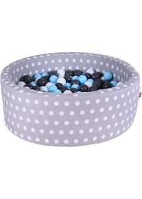 KNORRTOYS® Bällebad »Soft, Grey White Dots«, mit 300 Bälle creme/Grey/lightBlue; Made in Europe