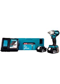 Makita Akku-Schlagschrauber »DTW300RTJ«, (Set, 5 tlg.), mit Ladegerät, 2 Akkus und Transportkoffer