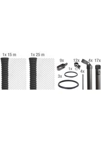 Alberts Maschendrahtzaun, Höhe: 80 - 200 cm, Gesamtlänge: 15 - 100 m, zum Einbetonieren