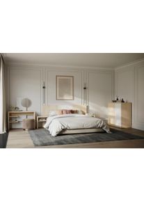 TemaHome Bettgestell »Hugo« in braun, Größe B/H/L: 281 cm