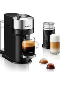 Nespresso Kapselmaschine »Vertuo Next Bundle ENV 120.CAE von DeLonghi« inkl. Aeroccino Milchaufschäumer in schwarz, Größe 0