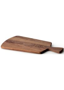CONTINENTA Schneidebrett, Mit Griff braun, Größe B/H/L: 22,5 cm x 1,5 cm x 41,5 cm B/H/L: 22,5 cm x 1,5 cm x 41,5 cm , Massives Schneidebrett im...