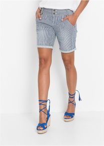 Jeans short - blauw - maat 36 - met katoen - bonprix