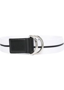 Palm Angels Ceintures, Venice Track Tape Belt en blanc, 80
