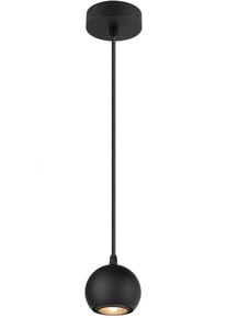 SLV LIGHT EYE 90 Pendelleuchte, Aufbau, Ø9cm, Pendellänge 150cm, GU10, 1x max.6W, schwarz (1008172)