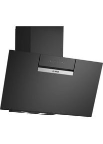 Bosch DWK87FN60 EEK: A+ Wandesse, 80 cm breit, 431 m³/h, Ab-/Umluft, Home Connect, Smart Hood Automatic, LED-Beleuchtung, Klarglas schwarz bedruckt