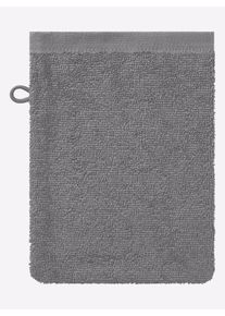 w&auml;schepur unisex Handdoek in steengrijs ,maat 50x100 cm - Handdoek, Witt, 100% Katoen