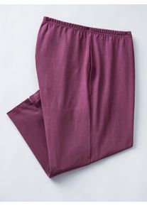Damen Freizeithose in Capri-L&auml;nge in beere + marine ,Gr&ouml;&szlig;e 52, WITT, 100% Baumwolle. Doppelpack-Farbe grau-meliert: 85% Baumwolle, 15% Viskose
