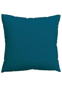 Schlafgut Kopfpolsterbezug , Petrol , Textil , Uni , 80x80 cm , Grüner Punkt, Textiles Vertrauen - Oeko-Tex®, AZO-frei, Oeko-Tex® Made IN Green , bügelleicht, bügelfrei , Heimtextilien, Bezüge, Polsterbezüge