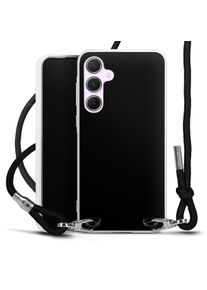 DeinDesign Galaxy A55 5G coque collier tissu noir/argent Colour Unicoloured Black Coque collier