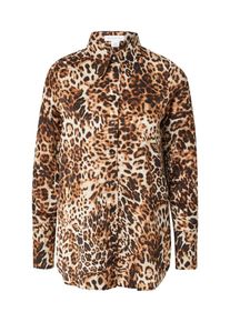 Warehouse Bluse Damen creme / braun / rostbraun Größe S