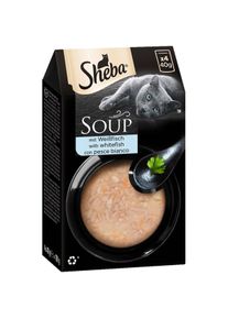 SHEBA Soup mit Weißfisch 4x40g