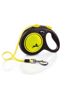 Flexi New NEON Gurtleine 5m schwarz L