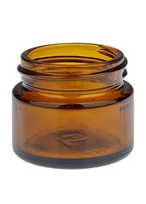Glazen potje 15ml, bruin zonder deksel