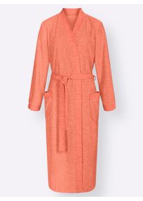Comtessa Dames Badjas in apricot ,maat 36/38, Witt, 80% Katoen, 20% Polyester