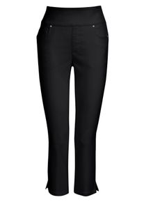 Damen Stretch-Hose in Wadenlänge in schwarz ,Größe 36, WITT, 72% Viskose, 25% Polyamid, 3% Elasthan