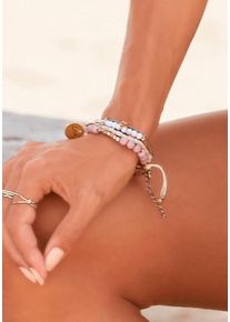 Lascana Dames Set armbanden in roze ,maat 0, Witt,