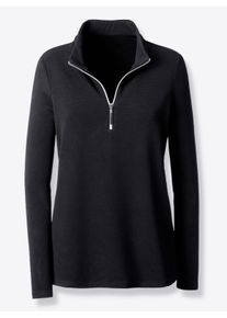 Heine Damen Troyer in Viskose-Qualität in schwarz ,Größe 42, Witt, 72% Viskose, 24% Polyester, 4% Elasthan