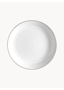 Meissen Håndlavet Vitruv pastatallerkener af porcelæn med håndmalet platinrand, 2 stk