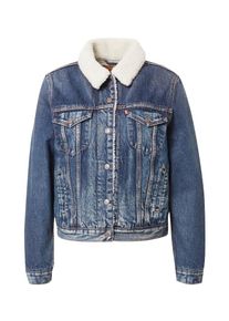 Levi's LEVI'S ® Dames Tussenjas 'Original Sherpa Trucker Jacket' donkerblauw / wolwit XXS