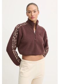 adidas bluza Animal femei, culoarea maro, cu imprimeu, IY5010