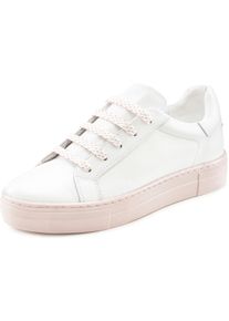 ELBSAND Damen Sneaker in weiß-rosé ,Größe 39, Witt, 100% Leder