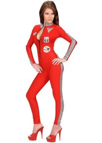 Widmann Charming red racing driver costume