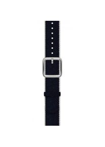Curea Smartwatch Withings, textil, 18mm, pentru Withings Scanwatch (Bleumarin/Alb)