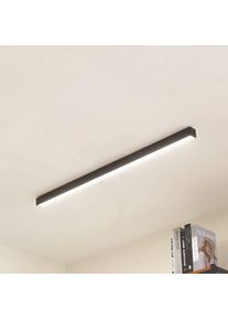 LUCANDE LED-Deckenleuchte Teniona, 101 cm, schwarz, Alu