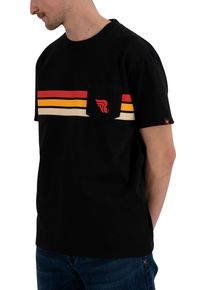 Riding Culture RC5004 Stripe, t-shirt , color: Black/Red/Orange , size: XL