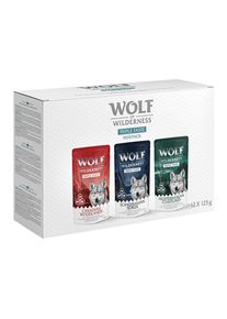 Wolf of Wilderness Triple Taste 12 x 125 g.- Pack mixto: Canadian Woodlands, Scandinavian Fjords, Mediterranean Coastlines